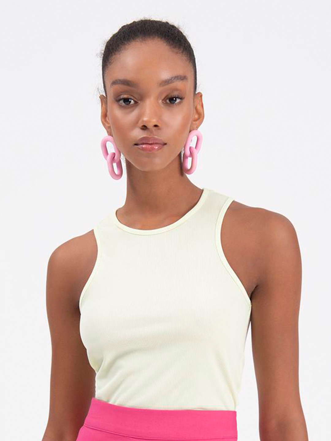 

PRET A TUER Ribbed Tank Top, Green