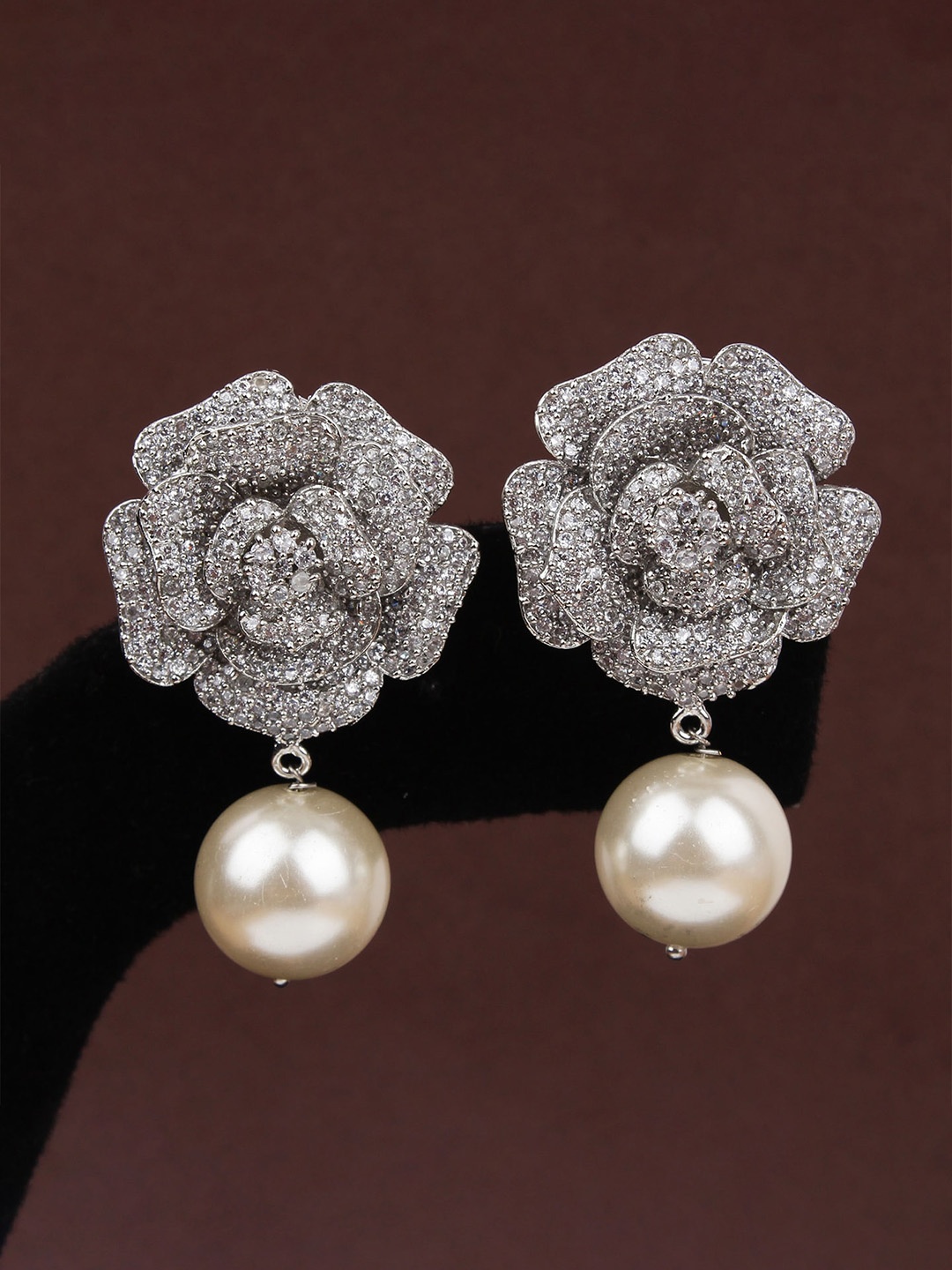 

Mirana Silver-Plated Contemporary Drop Earrings