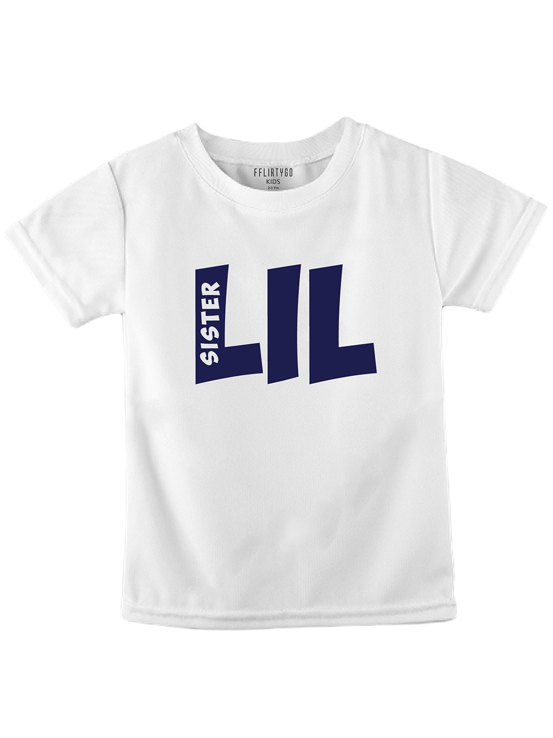 

FFLIRTYGO Kids Typography Printed Pure Cotton Rakhi Special T-shirt, White
