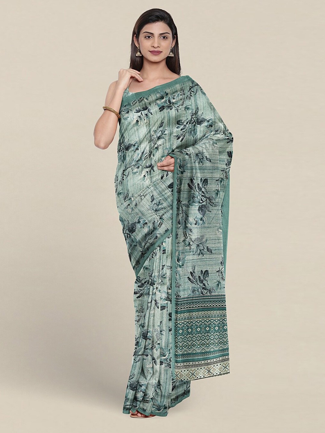 

Pothys Floral Printed Saree, Blue