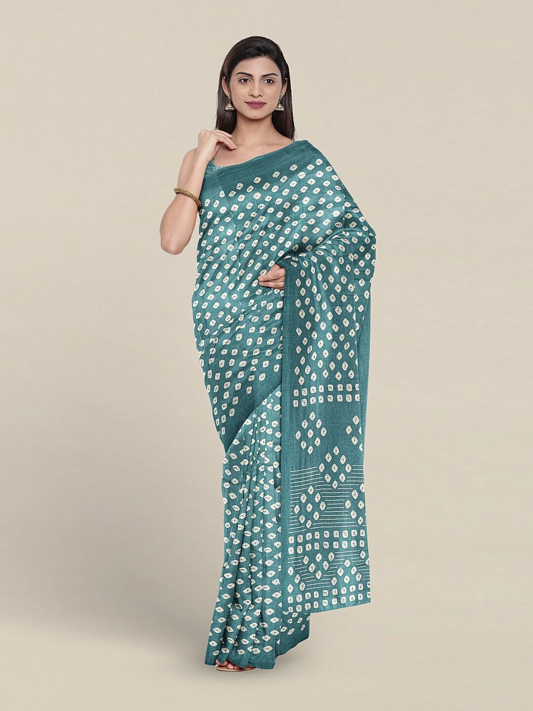 

Pothys Bandhani Printed Saree, Blue