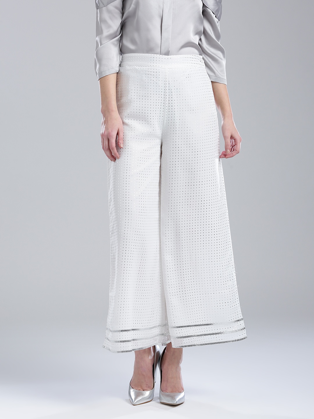 

WISHFUL by W Women WISHFUL by White Flared Printed Palazzos