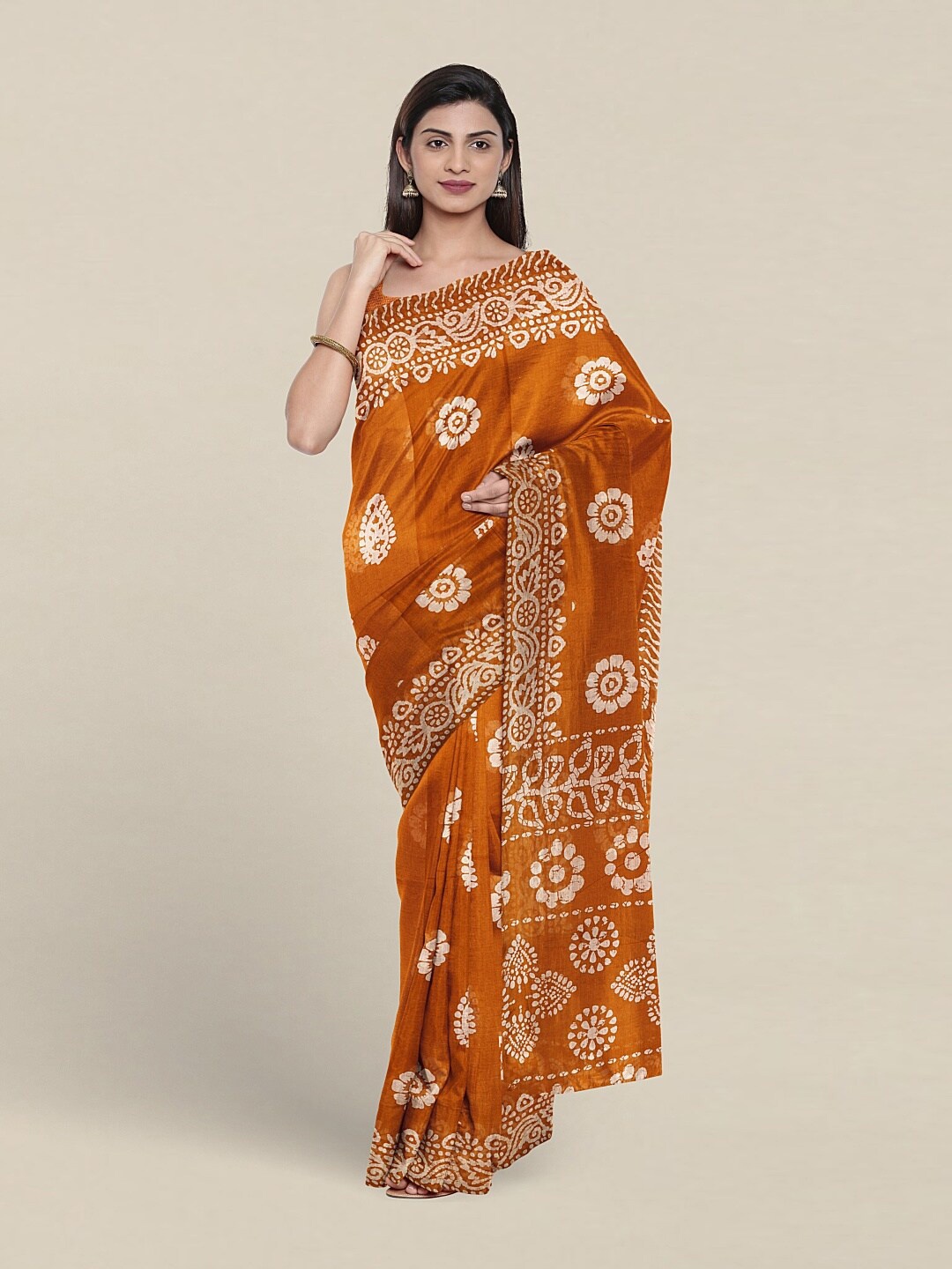 

Pothys Ethnic Motifs Pure Cotton Saree, Mustard