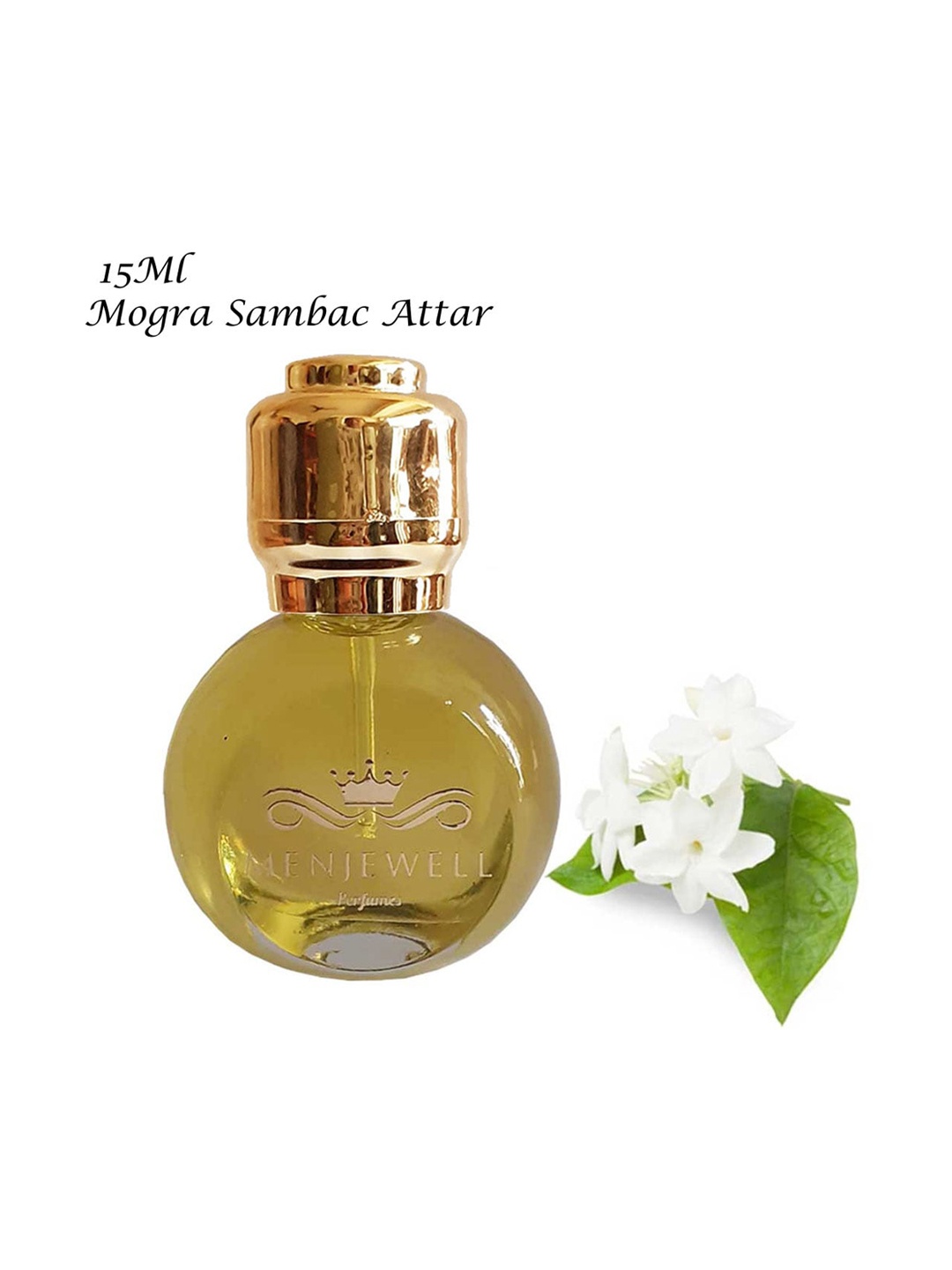 

Menjewell Premium Long Lasting Mogra Sambac Attar Perfume - 15ml, Green