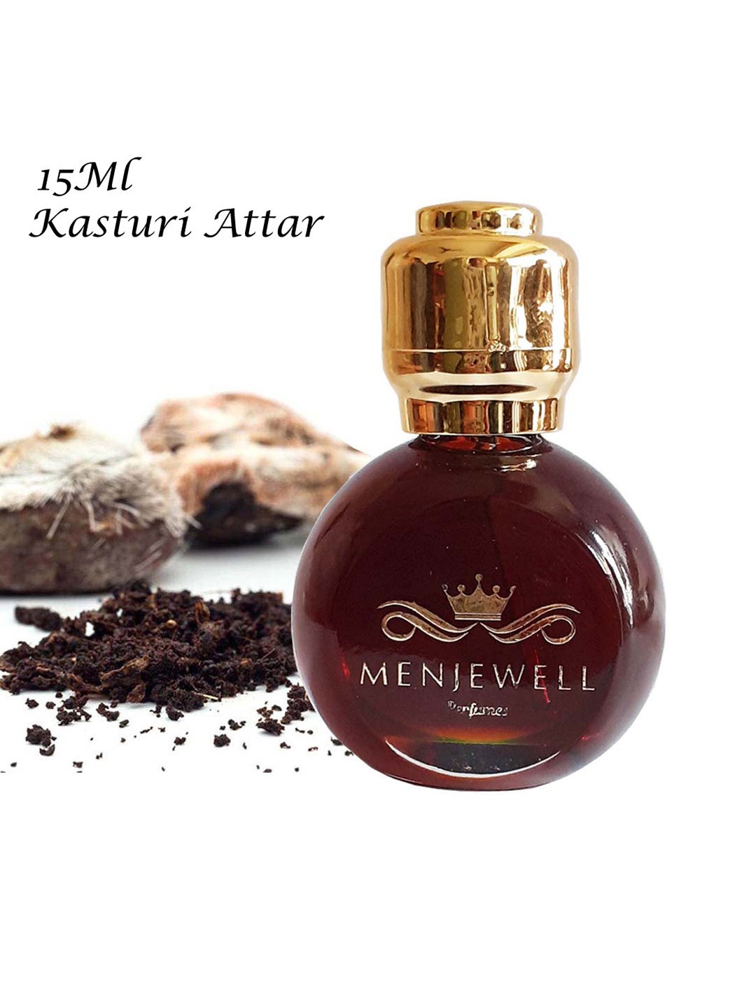 

Menjewell Premium Long Lasting Kasturi Attar Perfume - 15ml, Brown