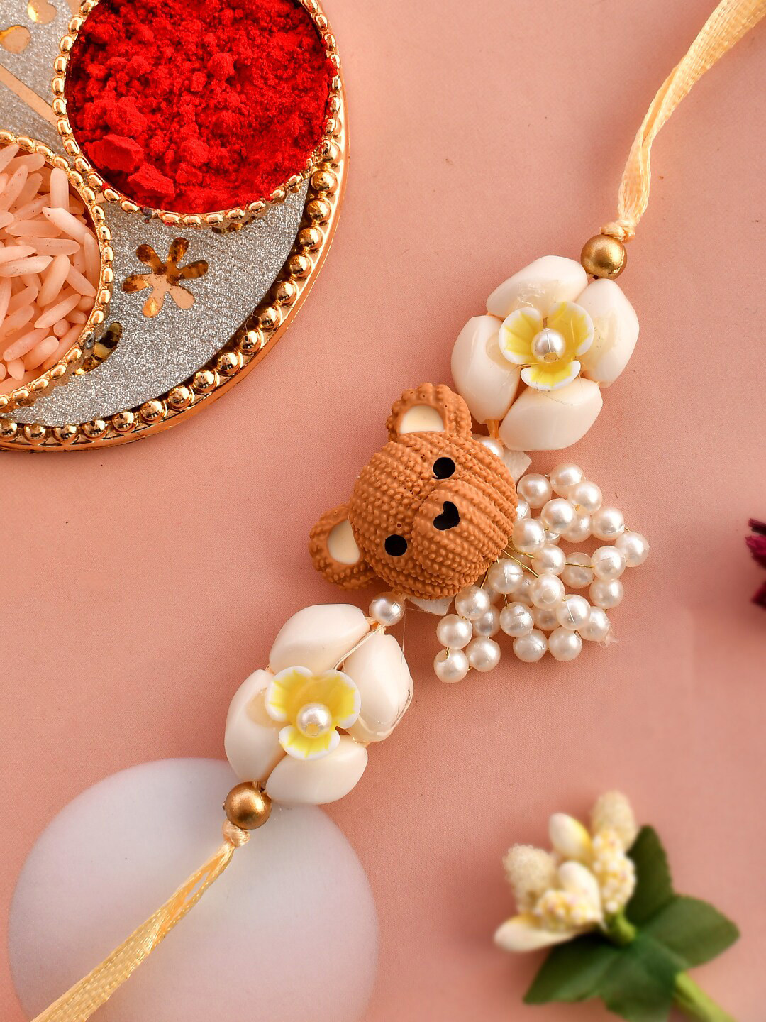 

Aapno Rajasthan Designed Thread Rakhi, Beige