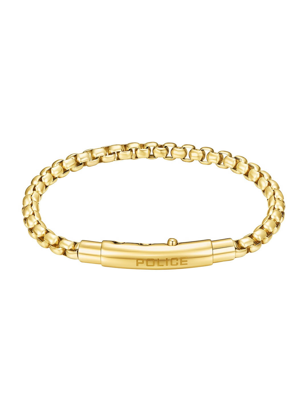 

Police Men Gold-Plated Link Bracelet