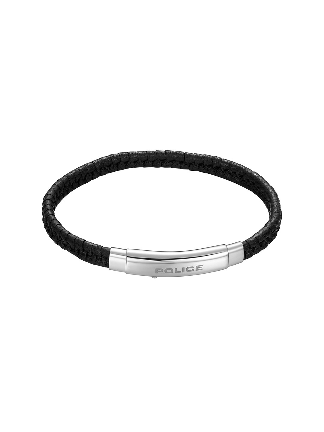 

Police Men Stainless Steel Wraparound Bracelet, Black