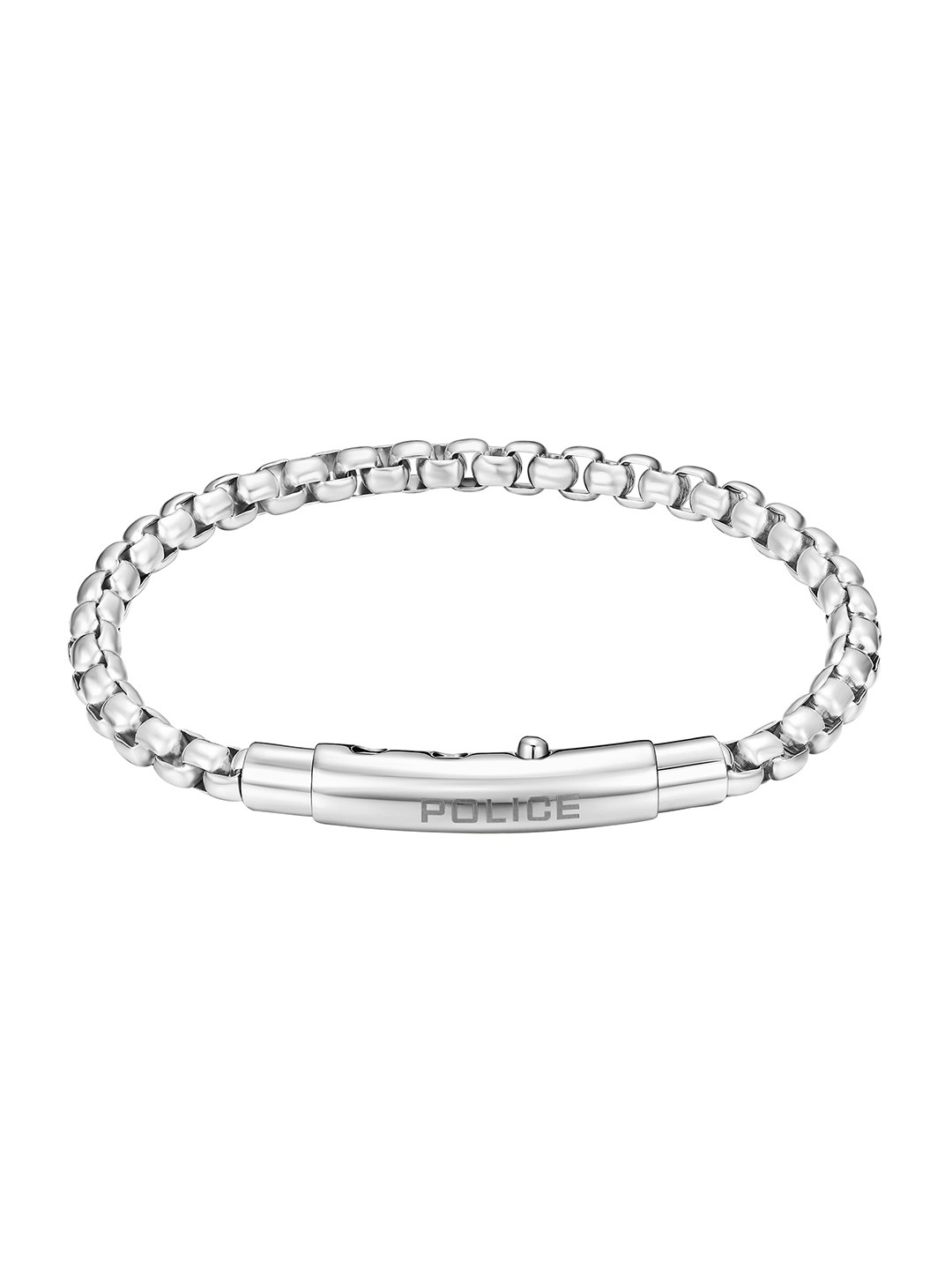

Police Men Stainless Steel Link Bracelet, Silver