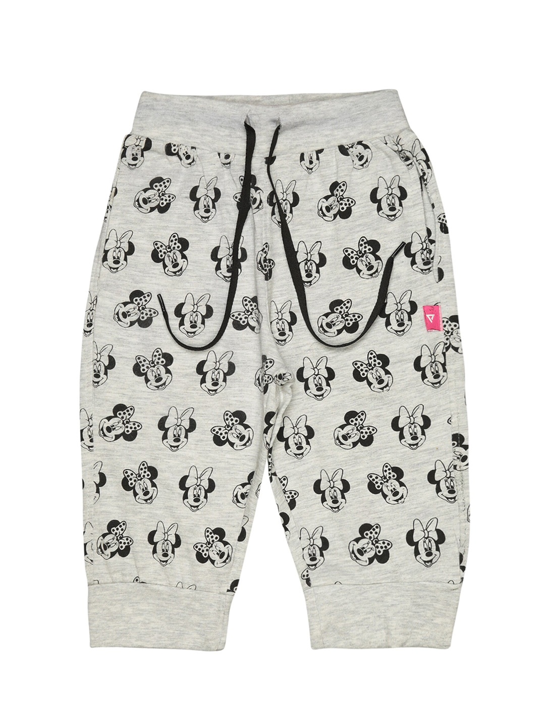 

Bodycare Girls Minnie Mouse Cotton Printed Capris, Grey