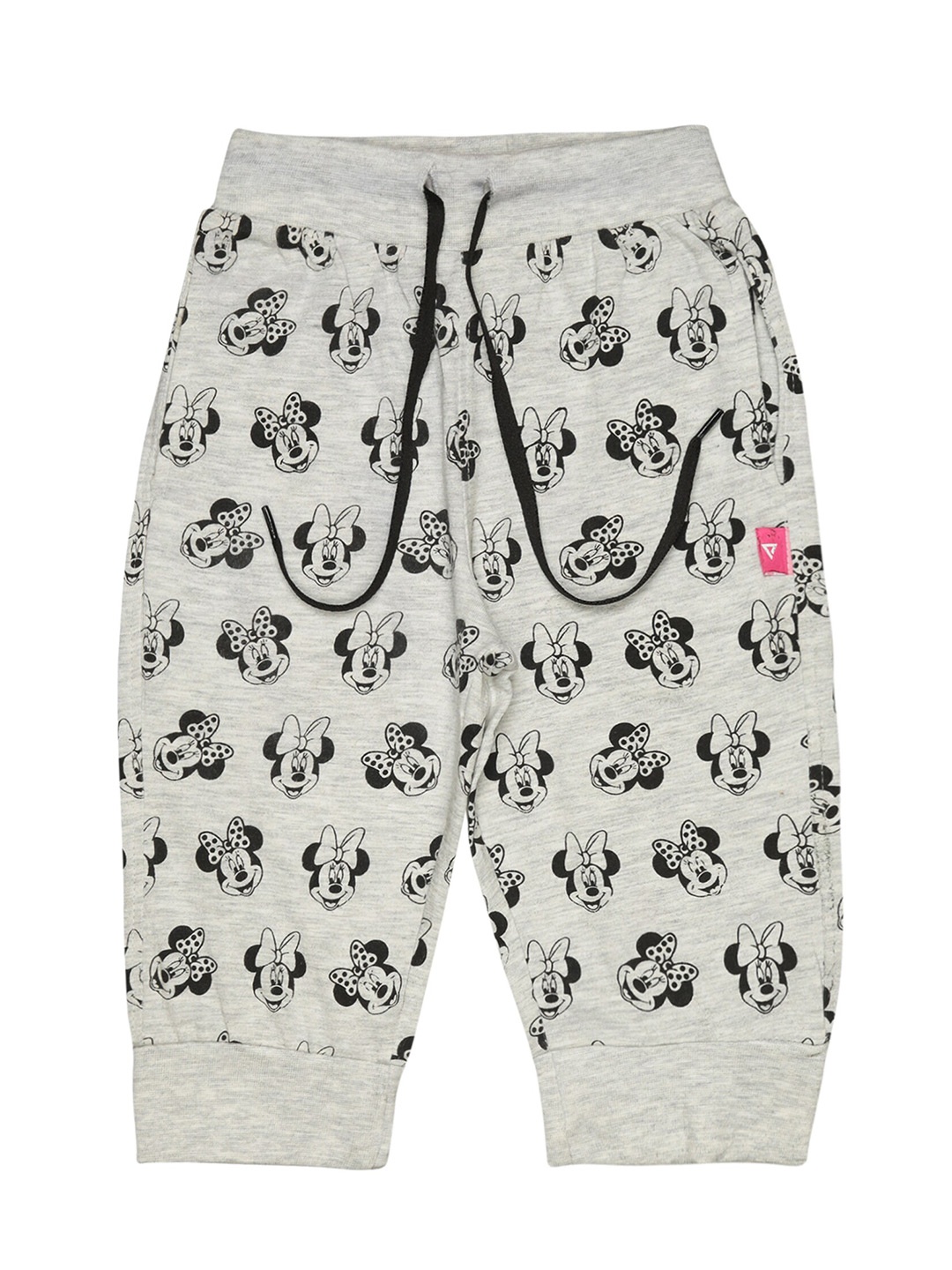 

Bodycare Girls Minnie Mouse Cotton Printed Capris, Grey