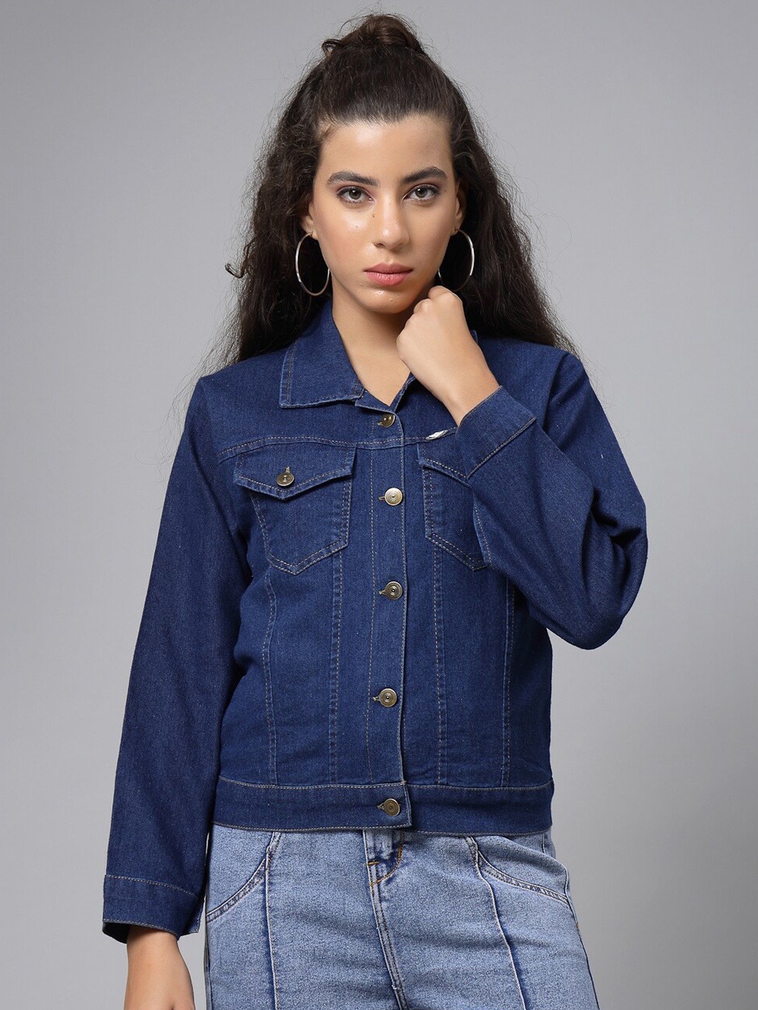

Metronaut Washed Lightweight Denim Jacket, Blue