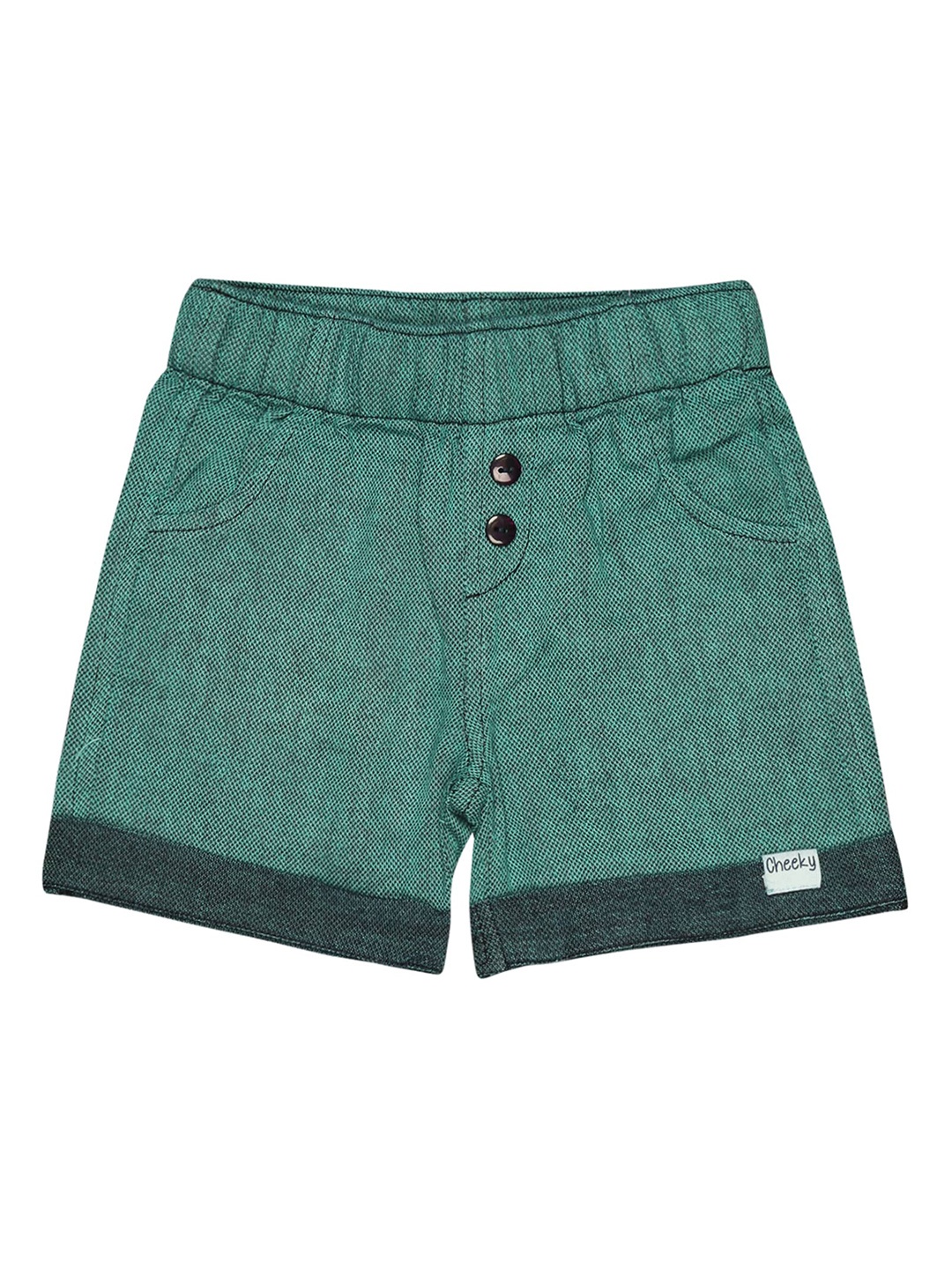 

Bodycare Kids Infant Boys Cotton Mid-Rise Shorts, Green