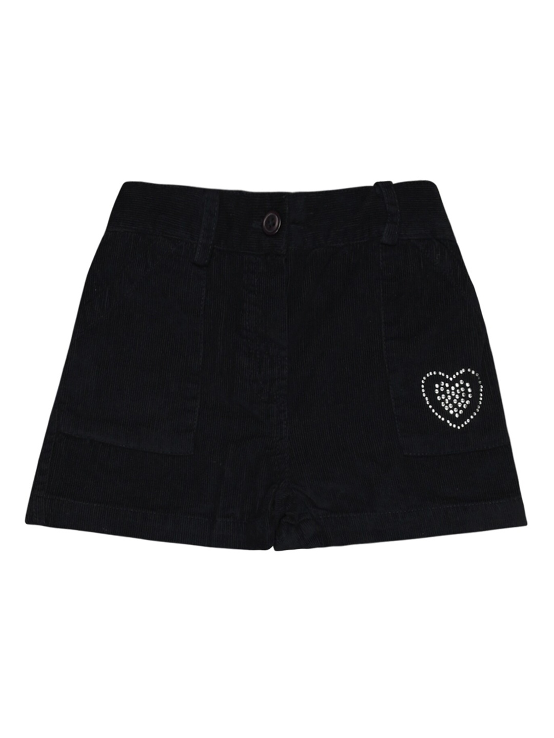 

Bodycare Kids Girls Mid-Rise Cotton Shorts, Navy blue