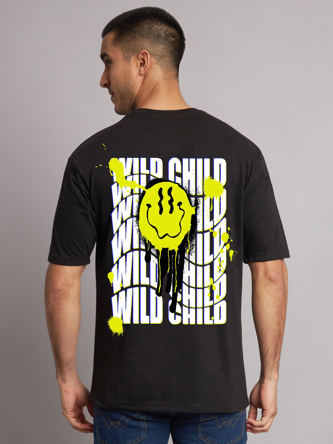

The Modern Soul Graphic Printed Cotton Oversized T-shirt, Black