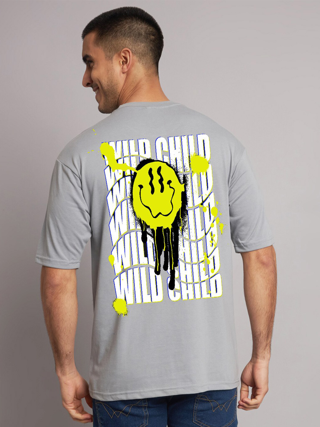 

The Modern Soul Graphic Printed Cotton Oversized T-shirt, Grey