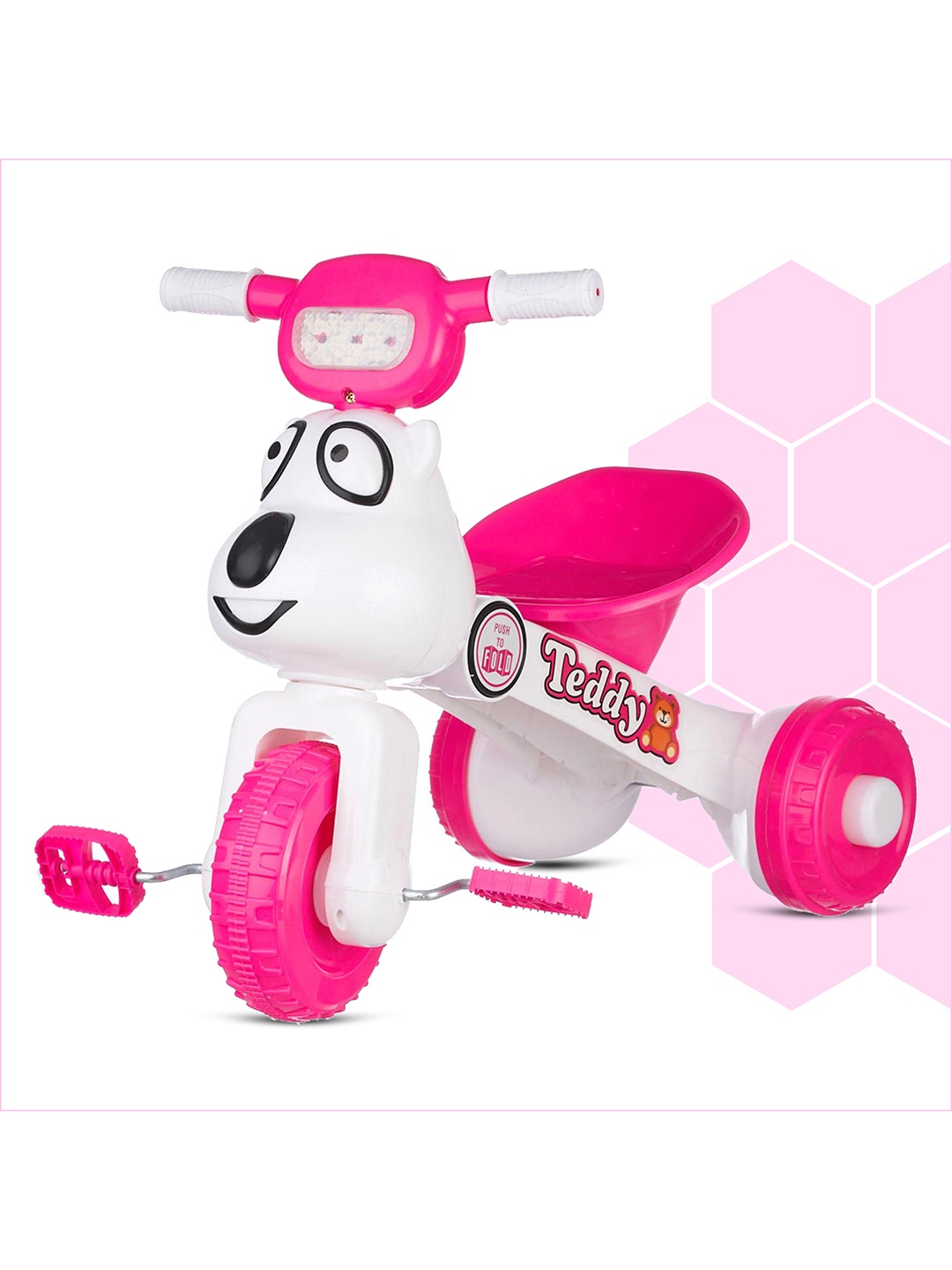 

Dash Kids Teddy Foldable Tricycle with Light and Music, White