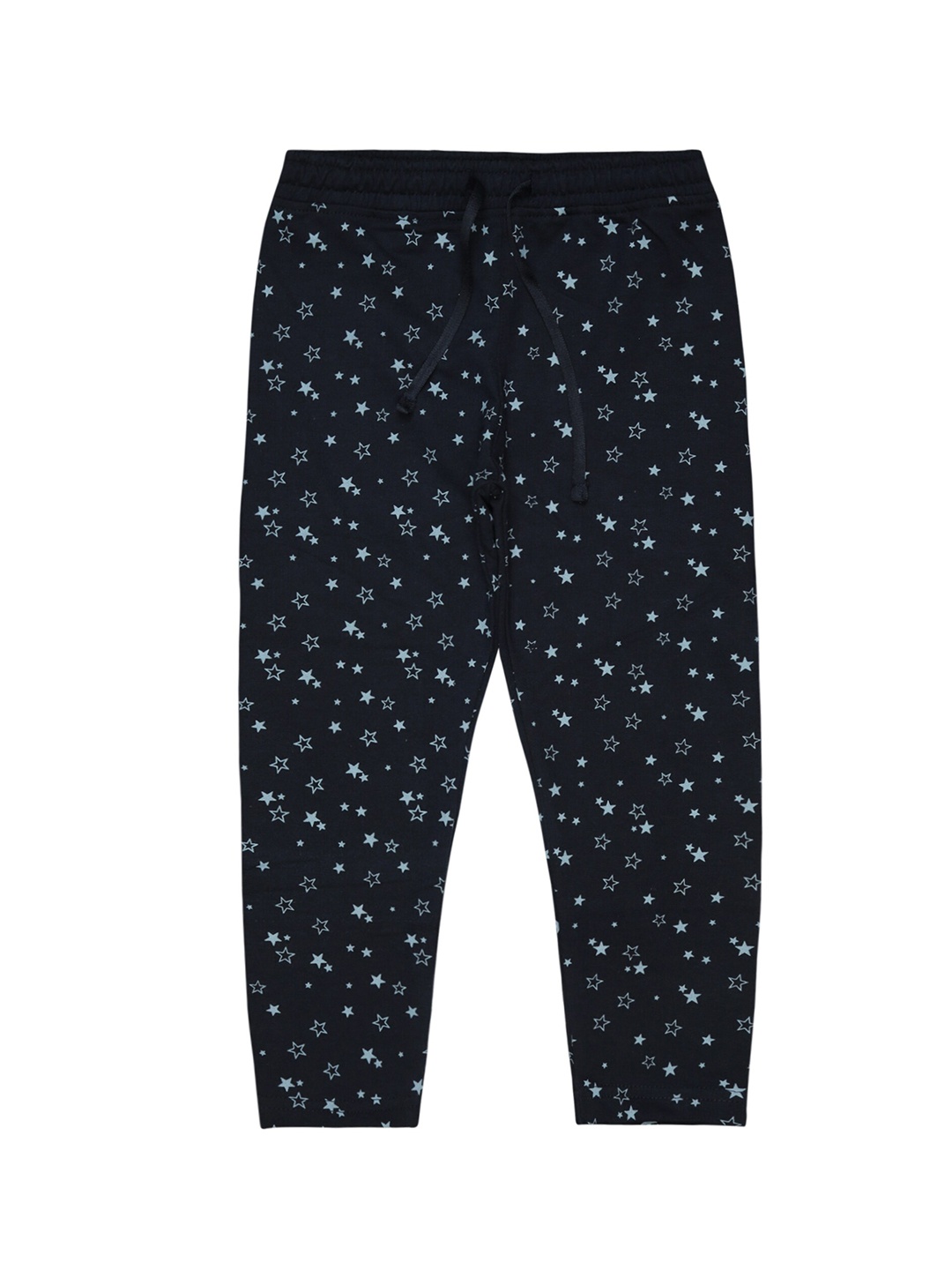 

Bodycare Girls Printed Mid-Rise Pure Cotton Lounge Pants, Navy blue