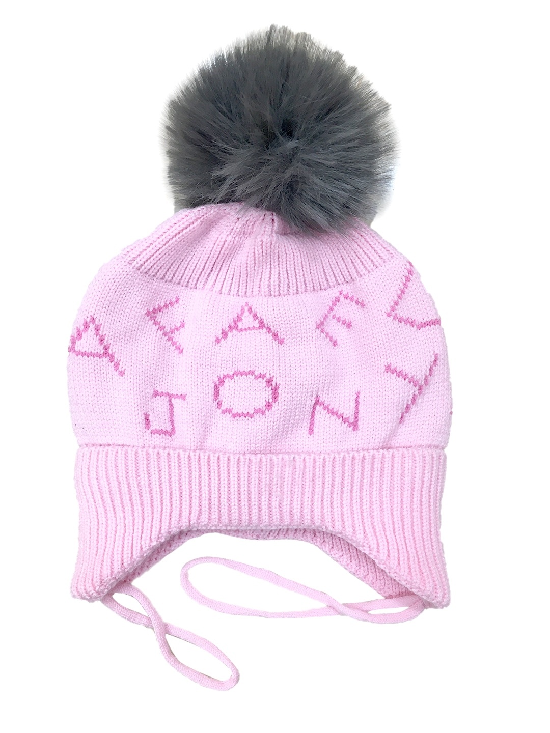 

Gajraj Kids Self Designed Woollen Beanie, Pink