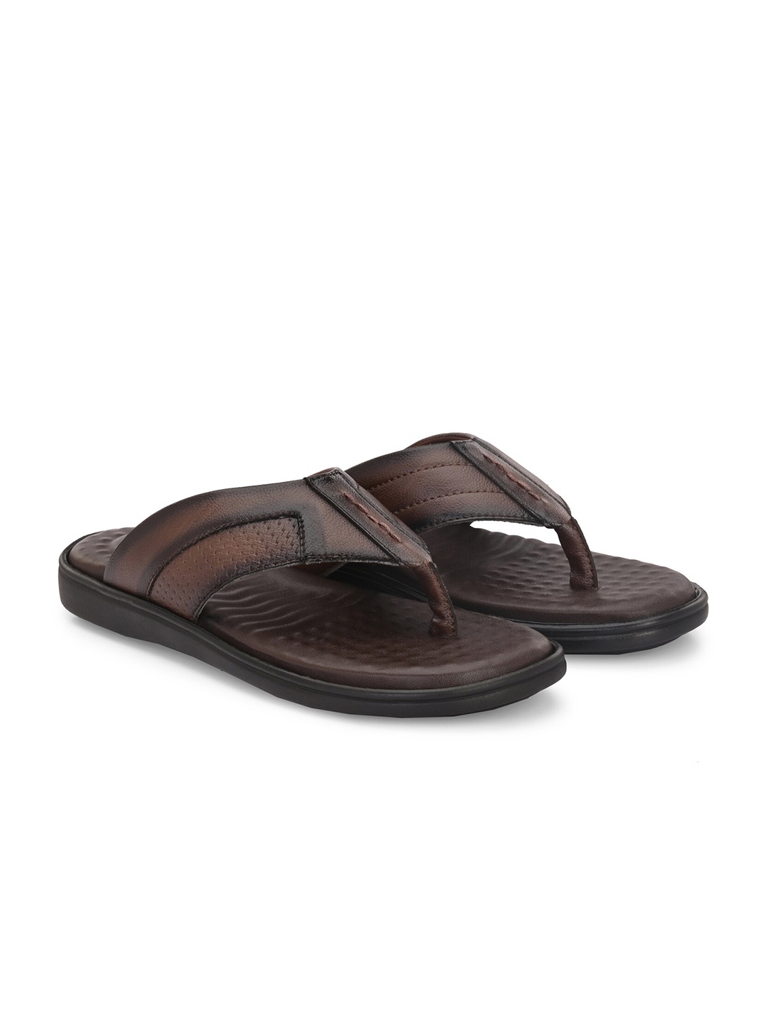 

Azzaro Black Slip-On Comfort Sandals, Brown