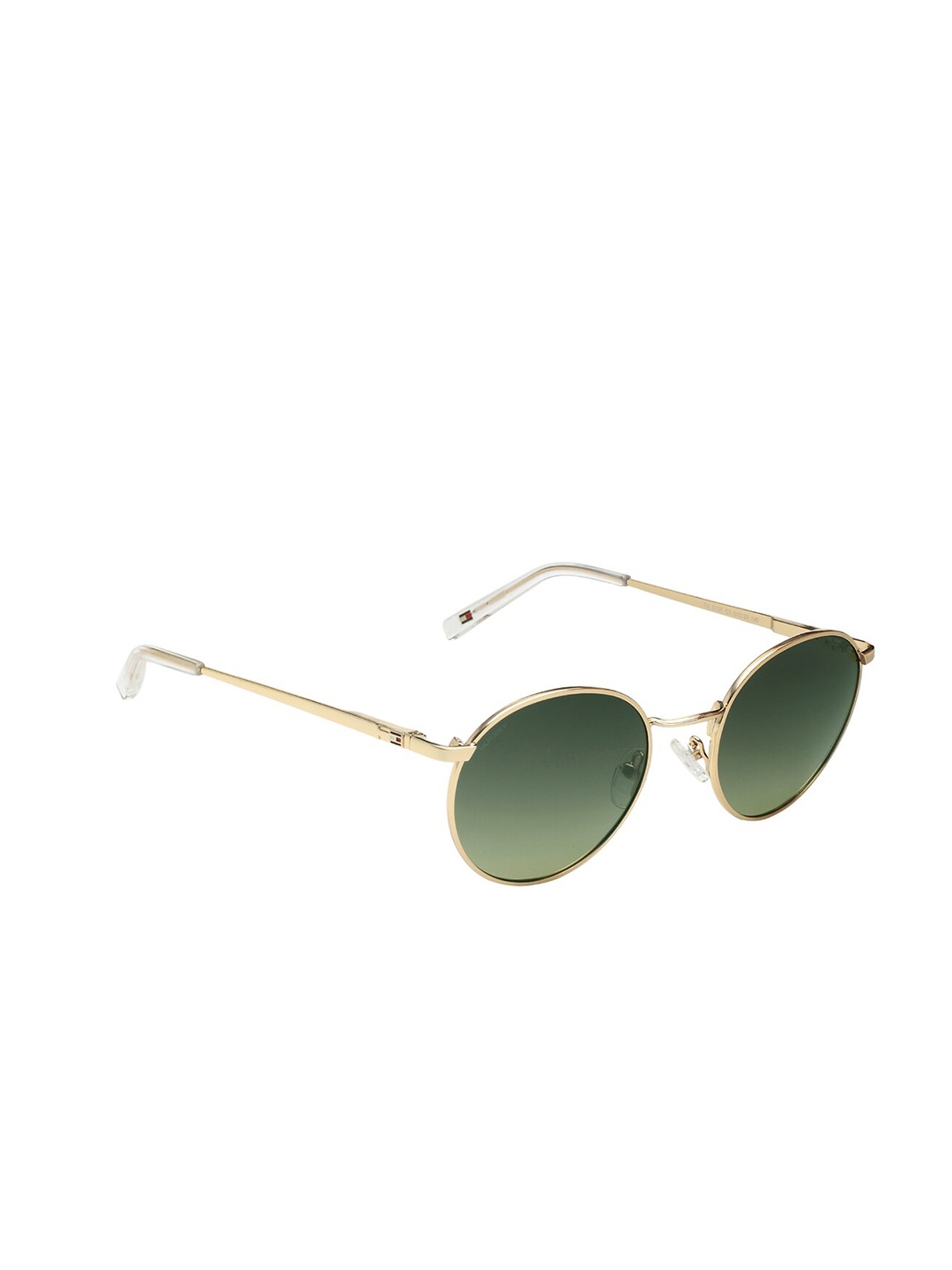 

Tommy Hilfiger Unisex Round Sunglasses With Polarised & UV Protected Lens TH 873PL C1 S, Green