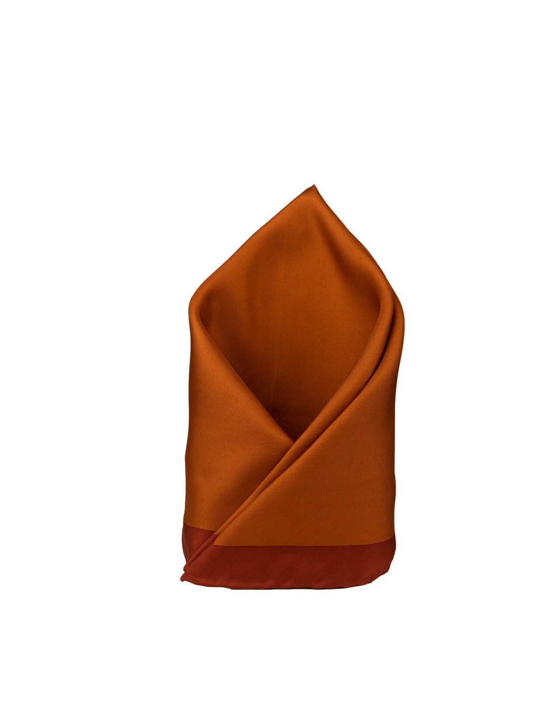 

The Tie Hub Pure Silk Pocket Squares, Rust