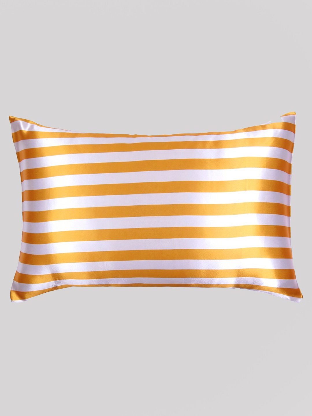 

OUSSUM Tan-Colored & White Striped Pillow Cover With Envelop Closure