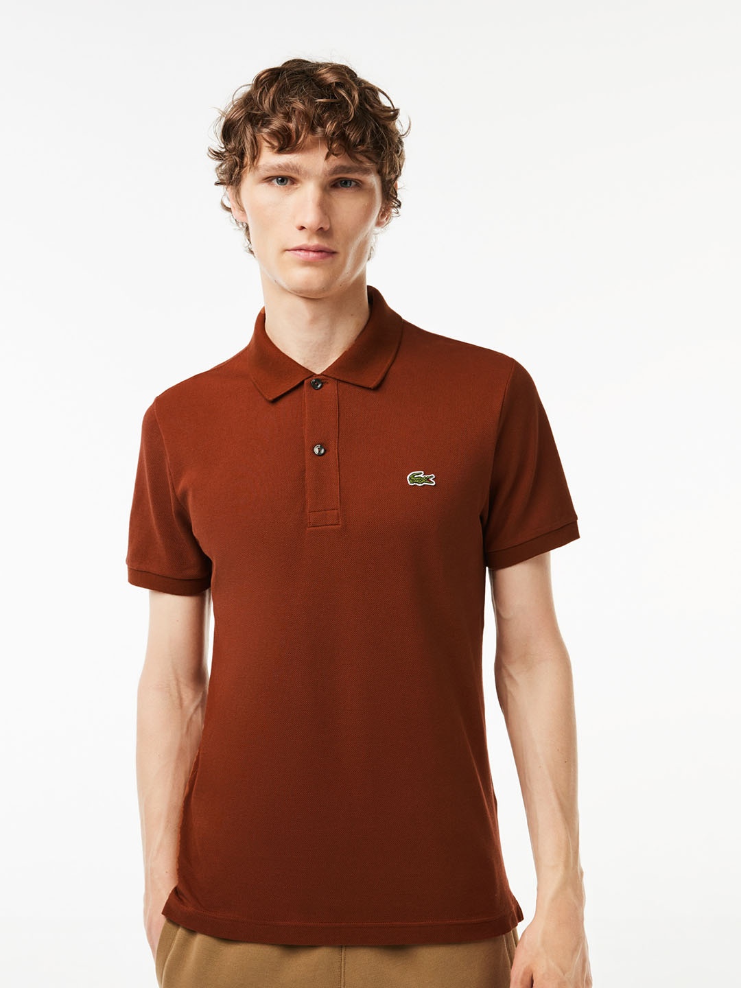 

Lacoste Polo Collar Cotton Slim Fit T-shirt, Maroon