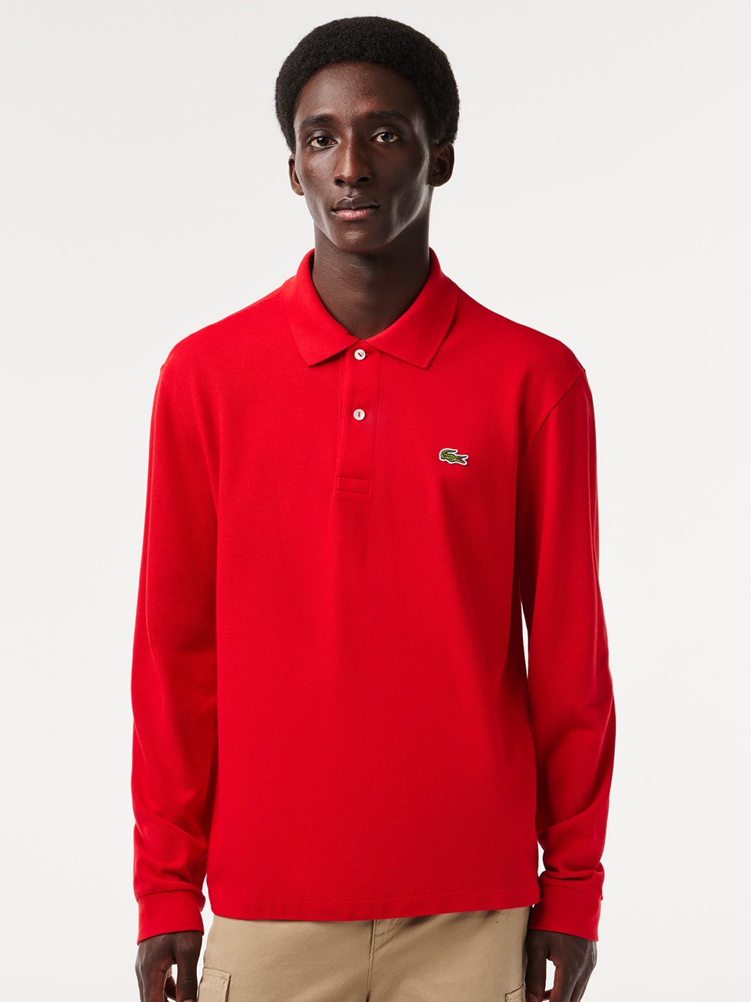 

Lacoste Polo Collar Pure Cotton T-shirt, Red