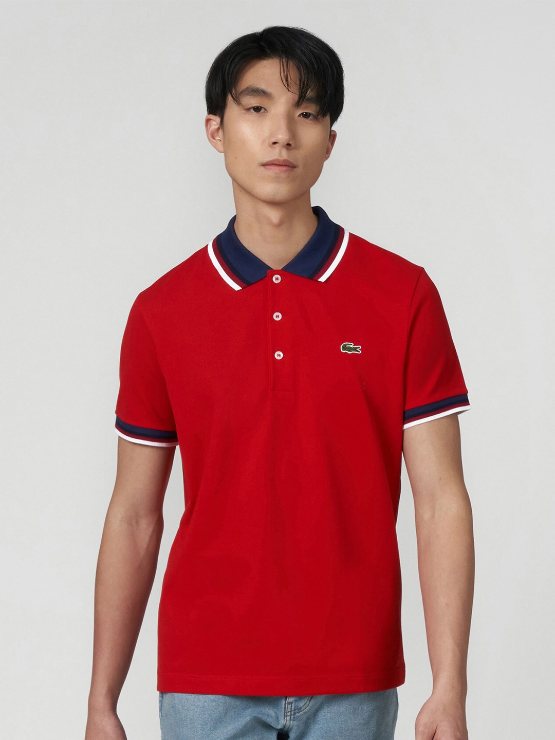 

Lacoste Polo Collar Casual T-Shirt, Red