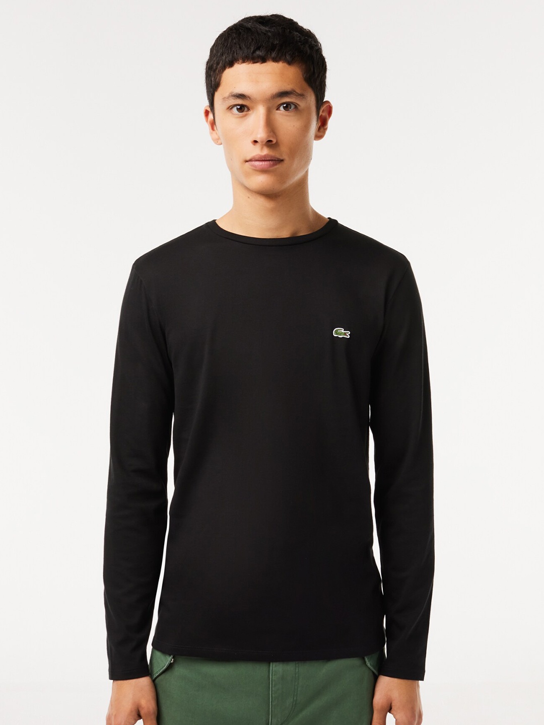 

Lacoste Round Neck Pure Cotton T-shirt, Black