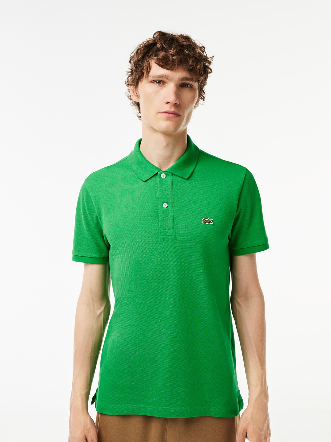 

Lacoste Polo Collar Pure Cotton Slim Fit T-shirt, Green