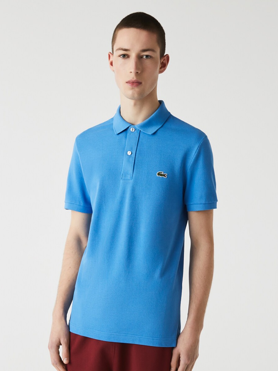 

Lacoste Polo Collar Slim Fit Pure Cotton T-Shirt, Blue