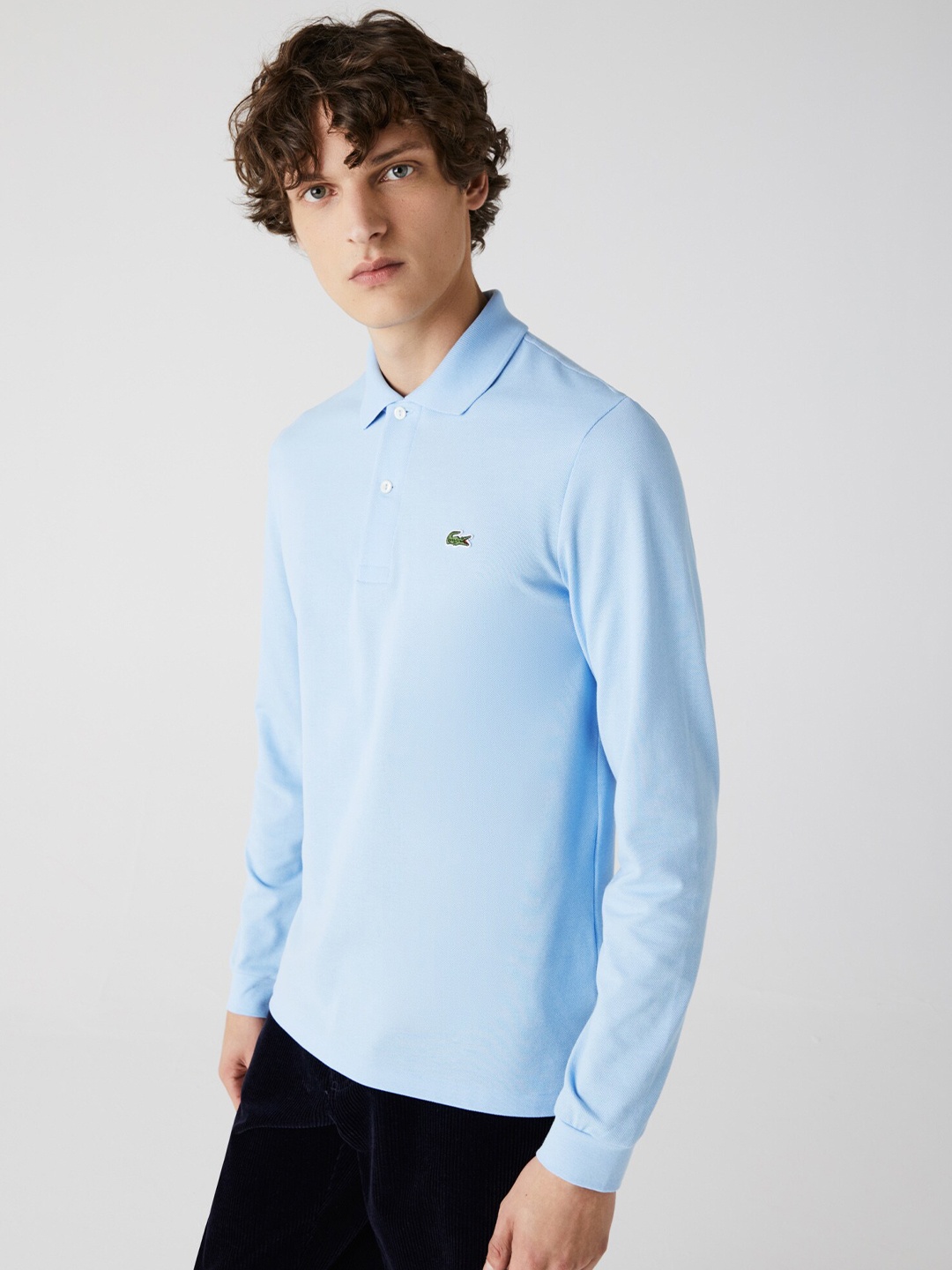 

Lacoste Polo Collar Pure Cotton Casual T-Shirt, Blue