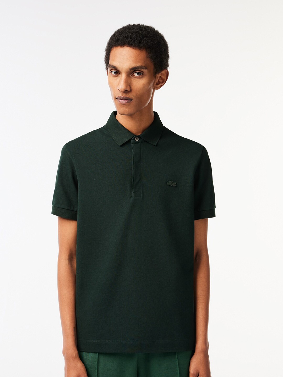 

Lacoste Polo Collar Cotton T-Shirt, Green
