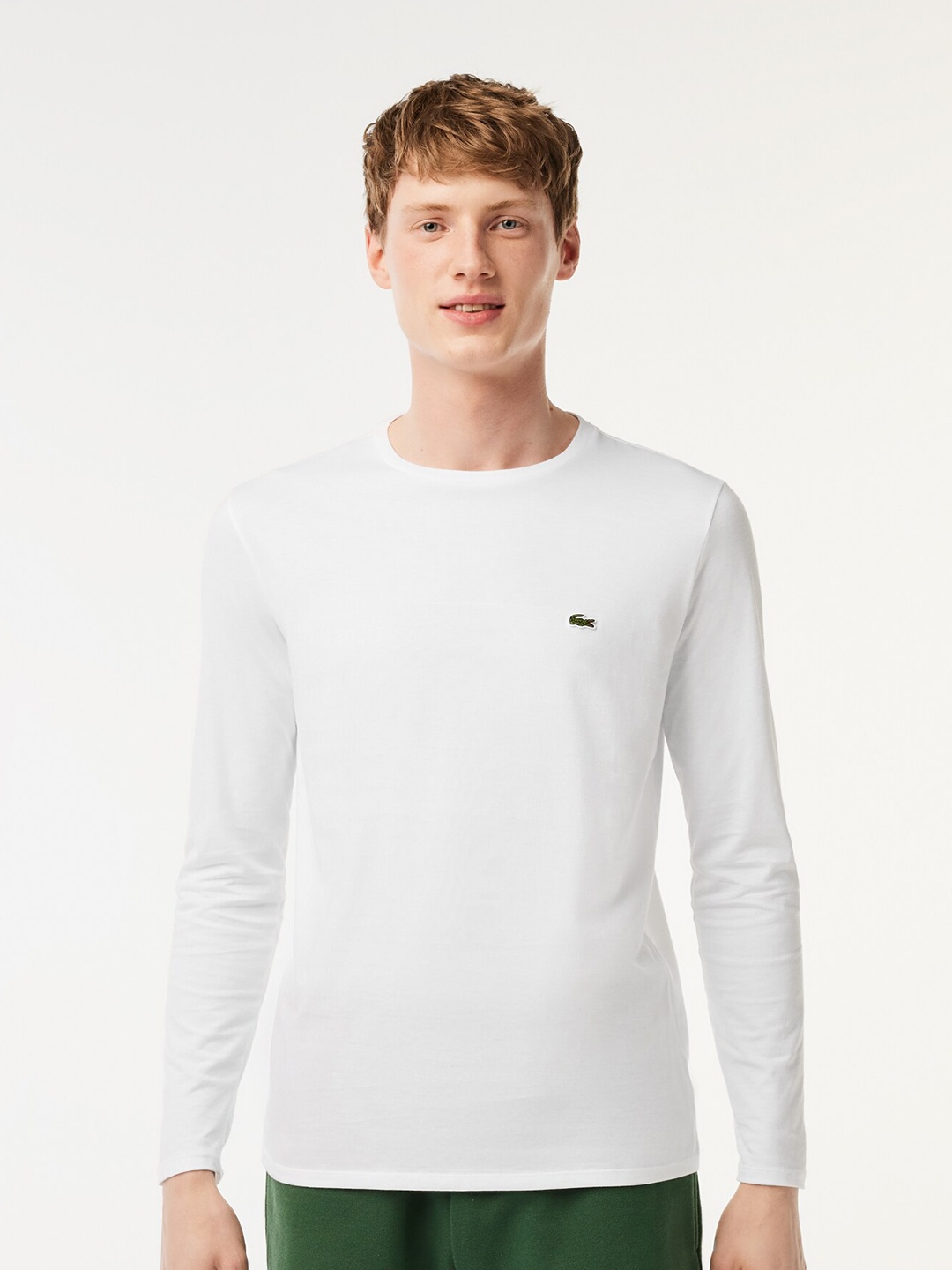 

Lacoste Round Neck Cotton T-shirt, White