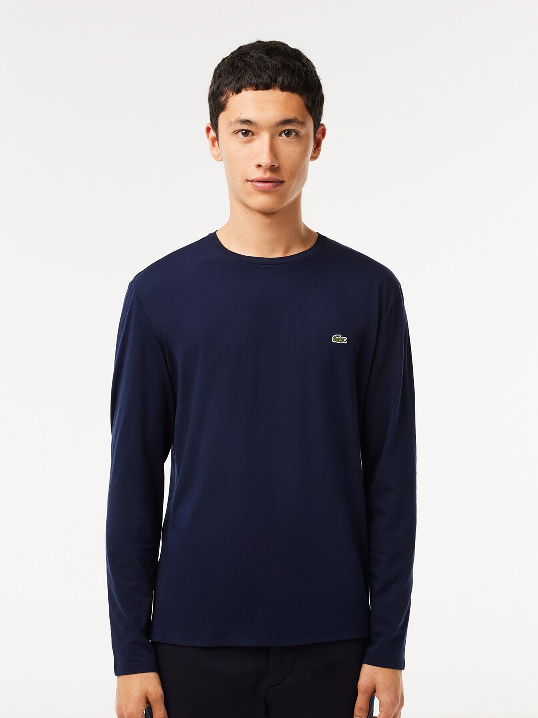 

Lacoste Round Neck Pure Cotton T-shirt, Navy blue