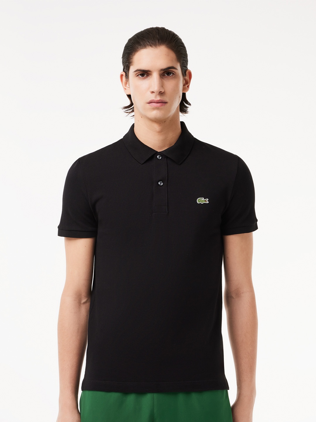 

Lacoste Polo Collar Slim Fit Pure Cotton T-shirt, Black