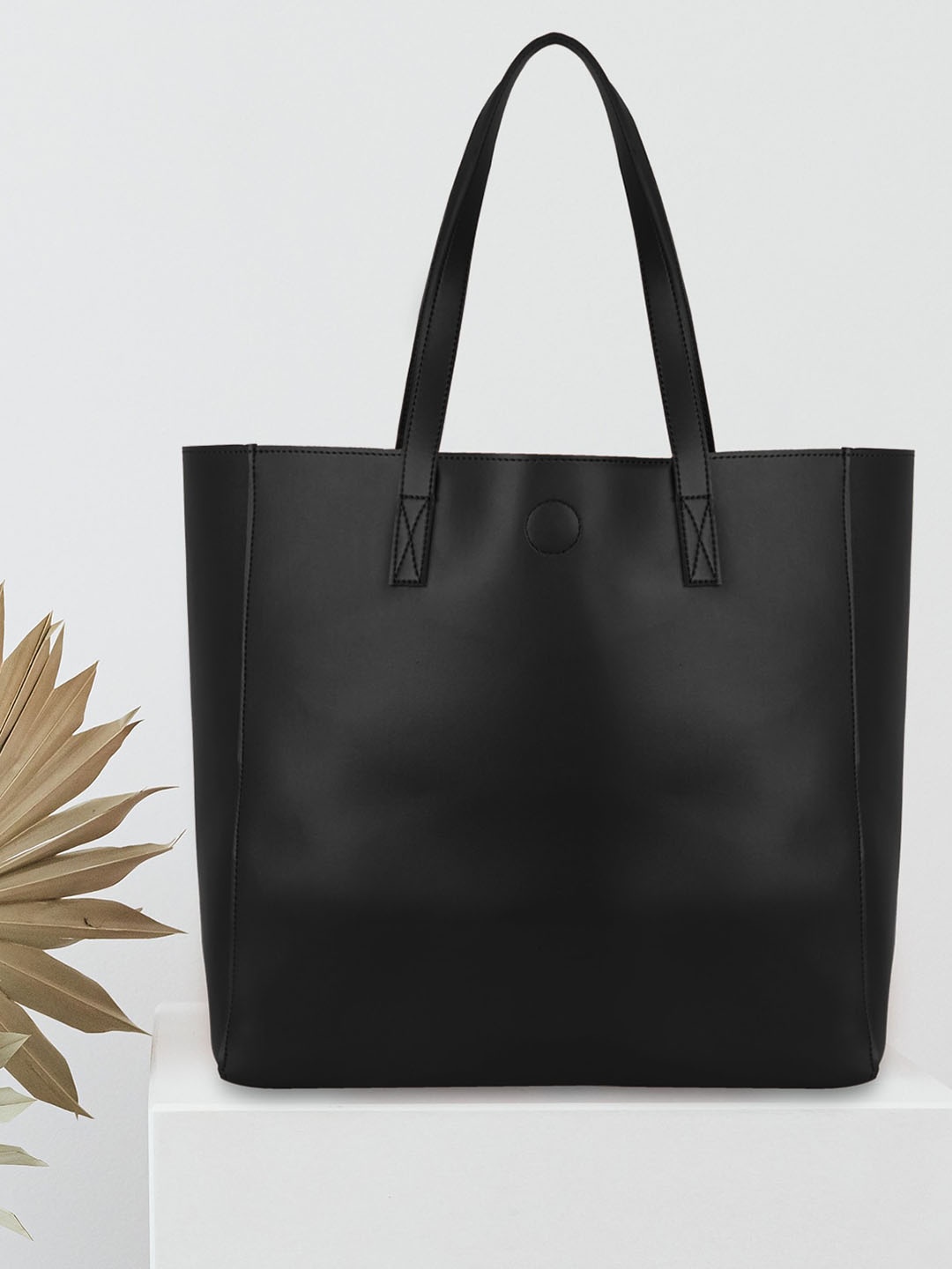 

Anna Claire Oversized Structured Tote Bag, Black