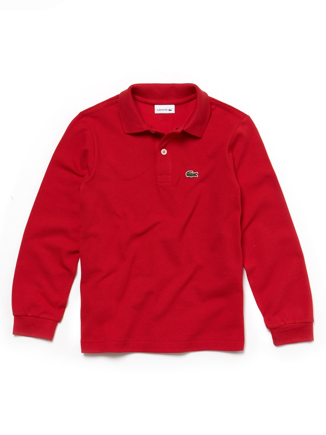 

Lacoste Boys Polo Collar Regular Fit Cotton Casual T-Shirt, Red