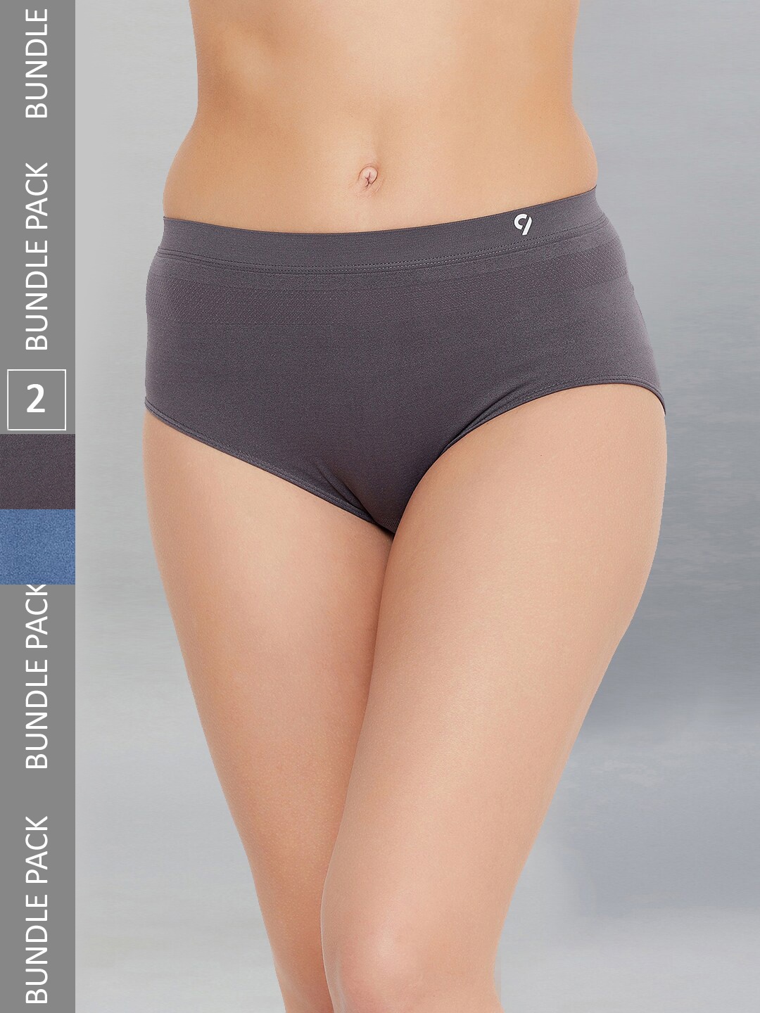 

C9 AIRWEAR Women Pack Of 2 High-Rise Hipster Briefs, Blue