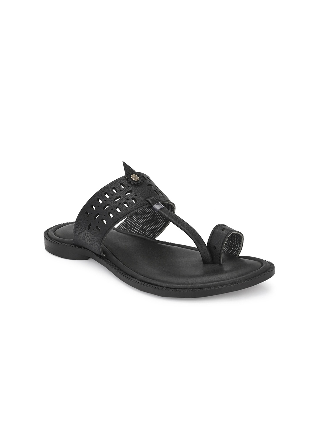 

Azzaro Black Men Textured Comfort Sandals