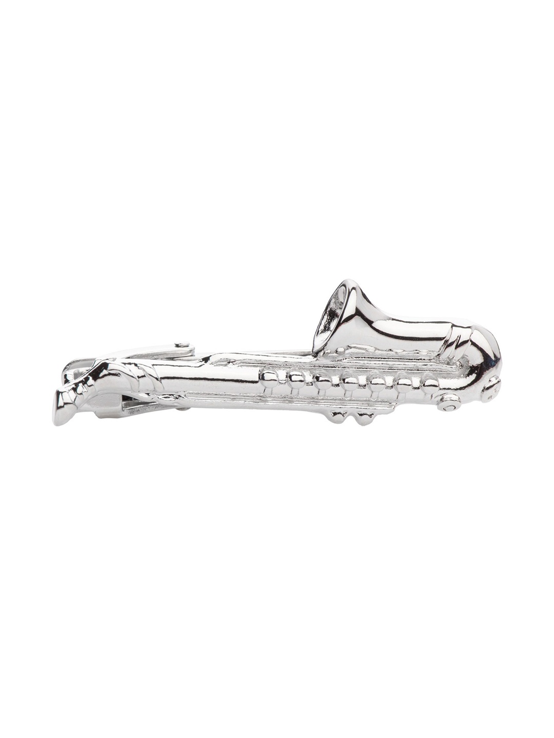 

The Tie Hub Men Saxophone Tie Pin Brooch, Silver