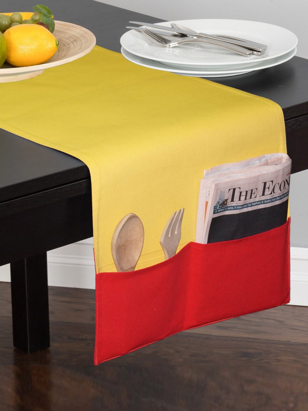 

Lushomes Red & Yellow Cotton Table Runners