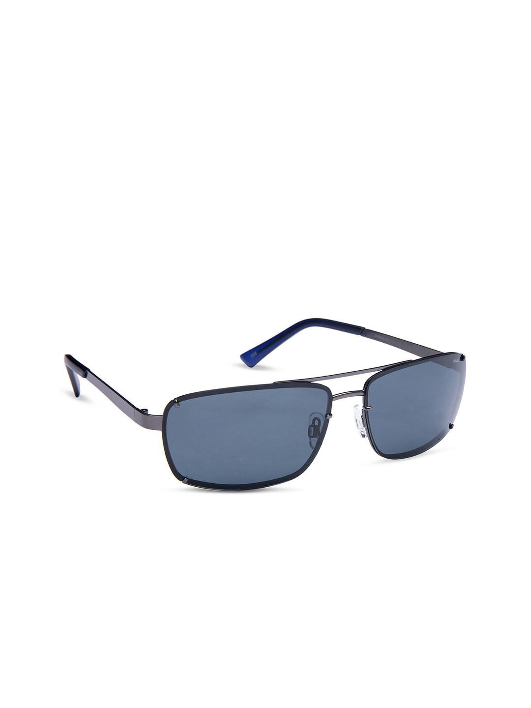 

INVU Men Rectangle Sunglasses, Black