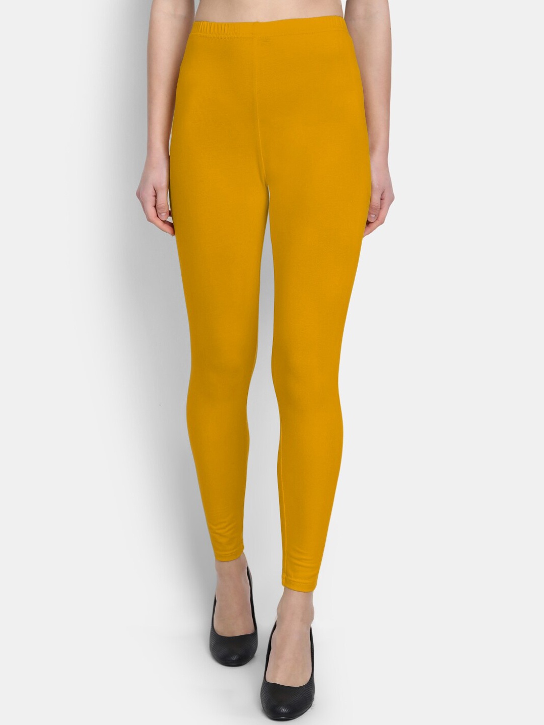 

SUTI Cotton Ankle Length Leggings, Mustard