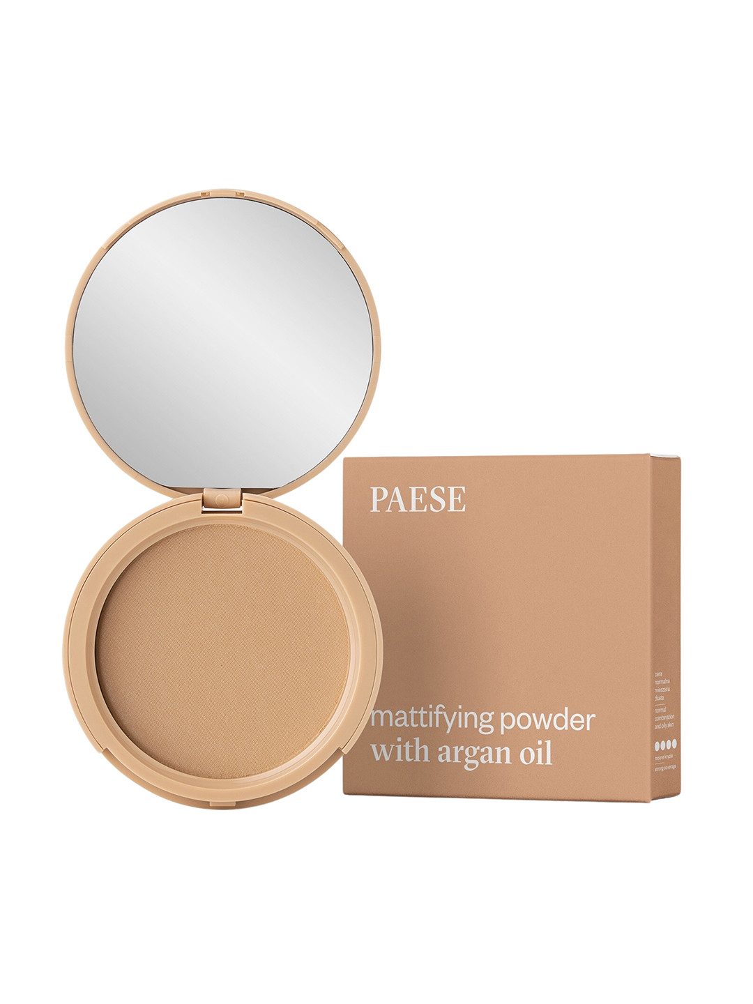 

Paese Cosmetics Mattifying Pressed Powder with Argan Oil 8 g - Natural 04, Nude
