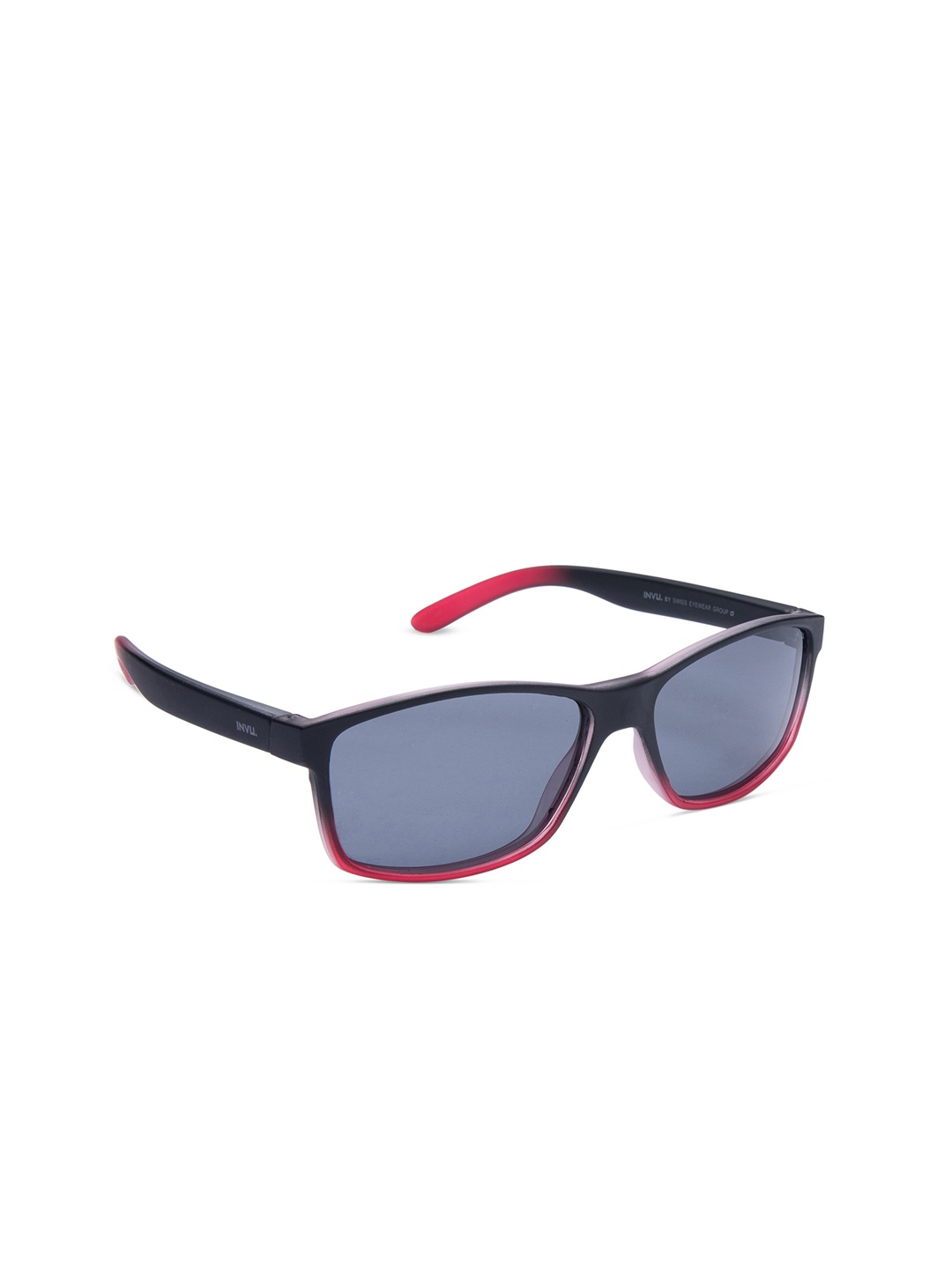 

INVU Men Rectangle Sunglasses B2623C, Grey