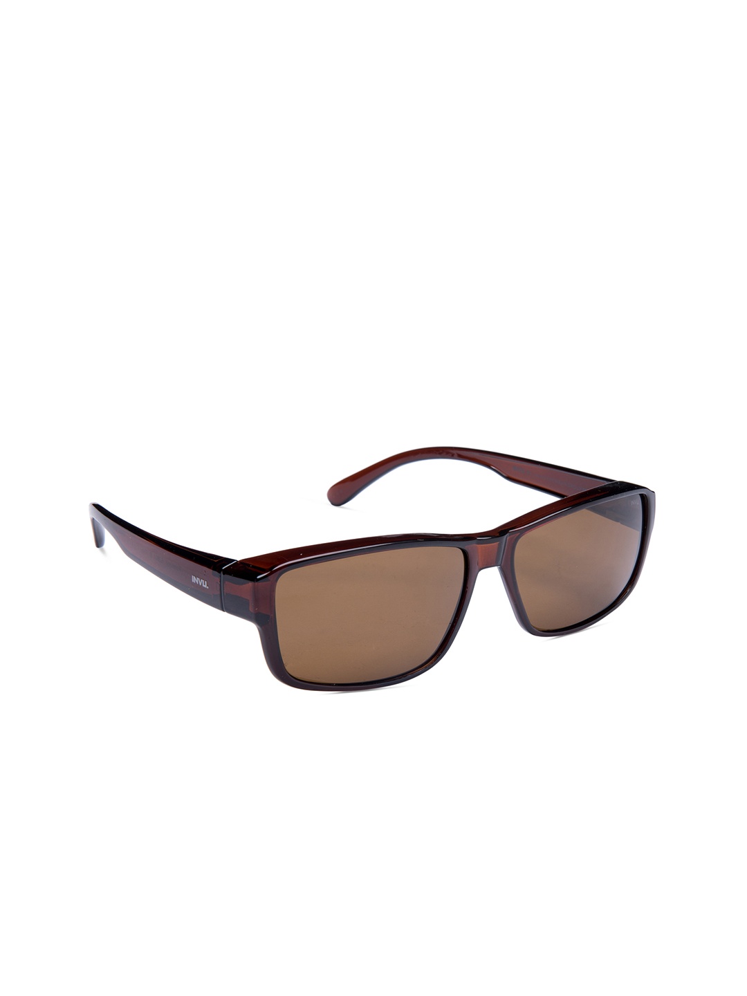 

INVU Women Rectangle Sunglasses, Brown