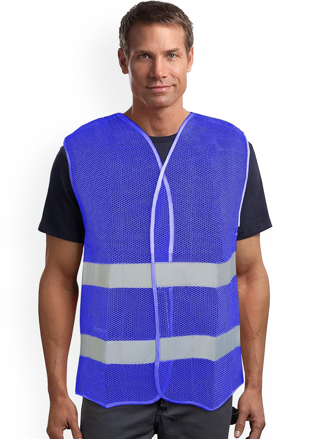 

JENNA Reflective Safety Vest Jacket, Blue